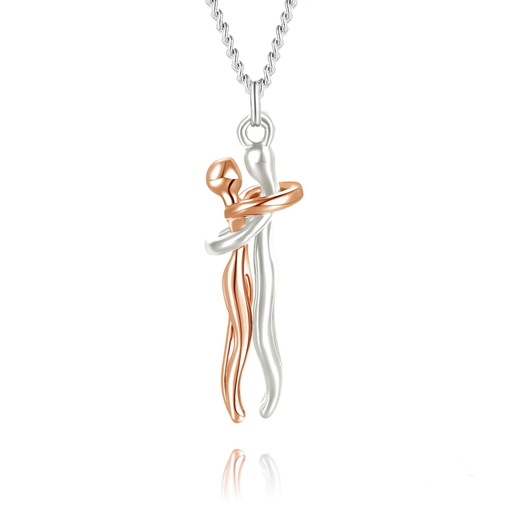 Affectionate Hug Necklace for Couples – Symbol of Love and Connection