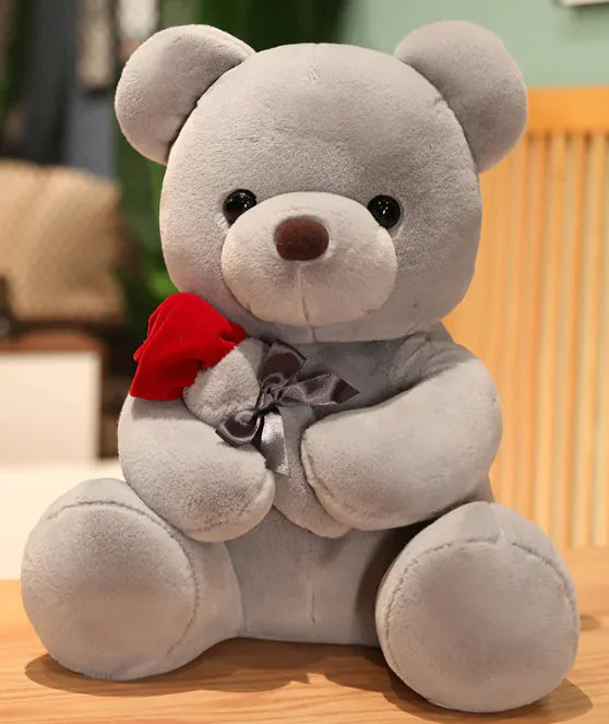 Hugging Rose Teddy – Soft “I Love You” Plush