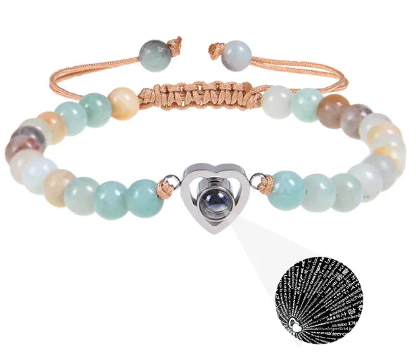 Beaded Woven Heart-Shaped Bracelet – Handmade Love Charm Jewelry